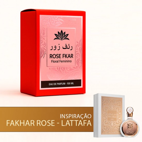 Perfume Rose Fkar - Árabe Feminino 100ml