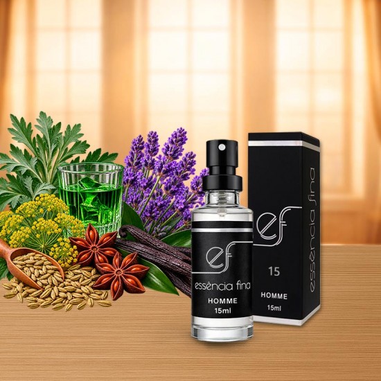 Perfume Essência Fina 15 Masculino 15ml - 212 VIP Black