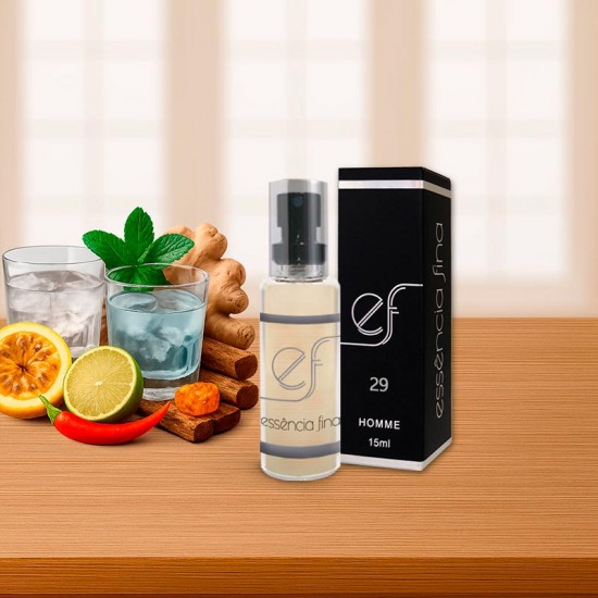 Perfume Essência Fina 29 Masculino 15ml - 212 VIP Men