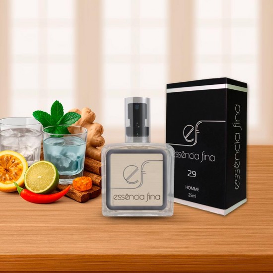 Perfume Essência Fina 29 Masculino 25ml - 212 VIP Men