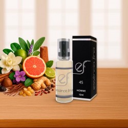 Perfume Essência Fina 45 Masculino 15ml - 212 Men