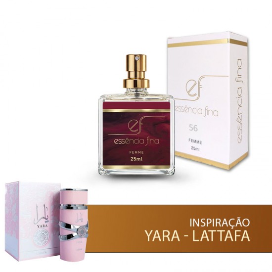 Perfume Árabe 56 Feminino 25ml - Yara